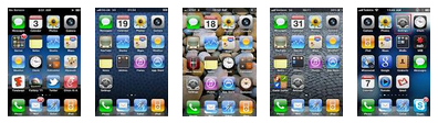 iPhone home screen